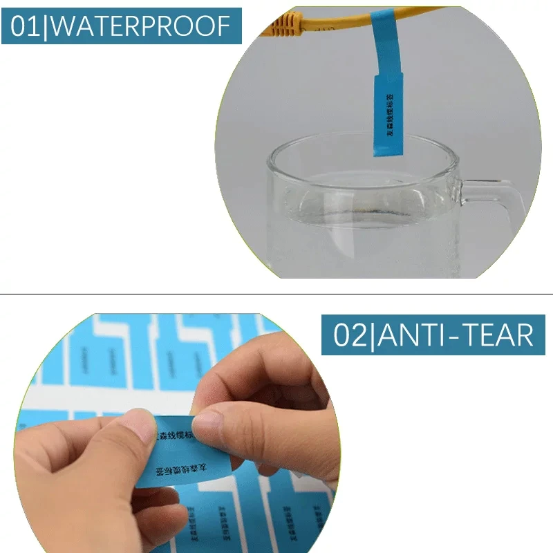 30pcs Cable Identifier Label Sticker, Indoor, Outdoor, Waterproof, Network PC UTP Wire Cable Tie Marker Marking Organizer Tag Management Tool Label Sticker. Product Information: Type: Self-Adhesive Wire Label, Quantity: 30pcs, Ten Colours, White; Yellow; Red; Blue; Green; Orange; Pink; Purple; Brown; Grey. Size: 84mm*26mm. Printing Machine: Laser printer.