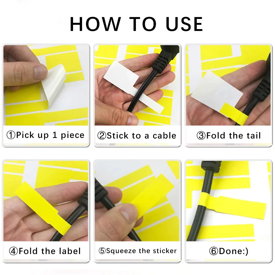 30pcs Cable Identifier Label Sticker, Indoor, Outdoor, Waterproof, Network PC UTP Wire Cable Tie Marker Marking Organizer Tag Management Tool Label Sticker. Product Information: Type: Self-Adhesive Wire Label, Quantity: 30pcs, Ten Colours, White; Yellow; Red; Blue; Green; Orange; Pink; Purple; Brown; Grey. Size: 84mm*26mm. Printing Machine: Laser printer.