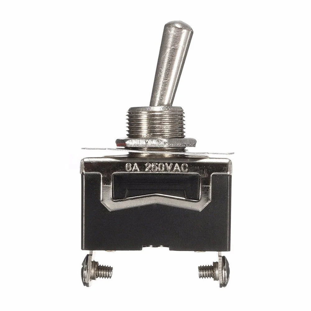 Heavy Duty On/Off Small Spst Toggle Switch Miniature + Waterproof Cover 12v Rocker Car Products Interior Parts Start Stop Button