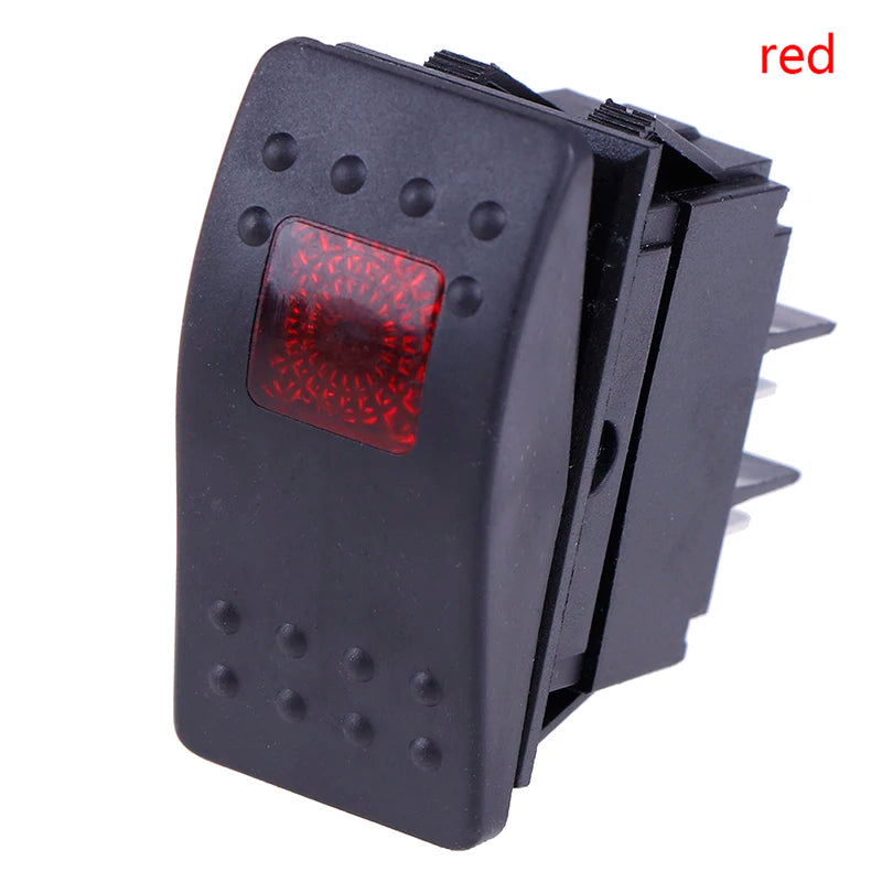 Waterproof Bar Rocker Toggle Switch Car Boat Marine Rocker Switch Button 12v/35A LED Light Lamp 4pin Switch - Free Shipping