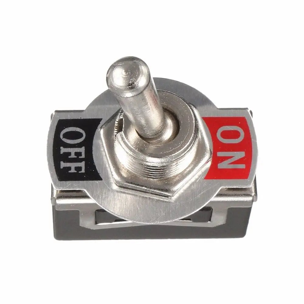 Heavy Duty On/Off Small Spst Toggle Switch Miniature + Waterproof Cover 12v Rocker Car Products Interior Parts Start Stop Button