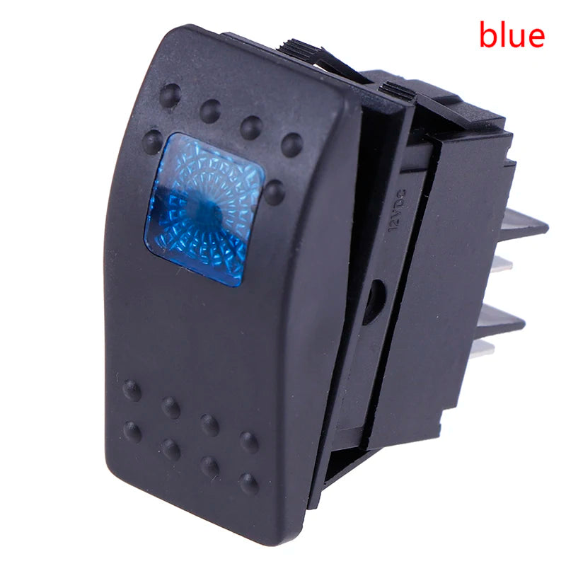 Waterproof Bar Rocker Toggle Switch Car Boat Marine Rocker Switch Button 12v/35A LED Light Lamp 4pin Switch - Free Shipping