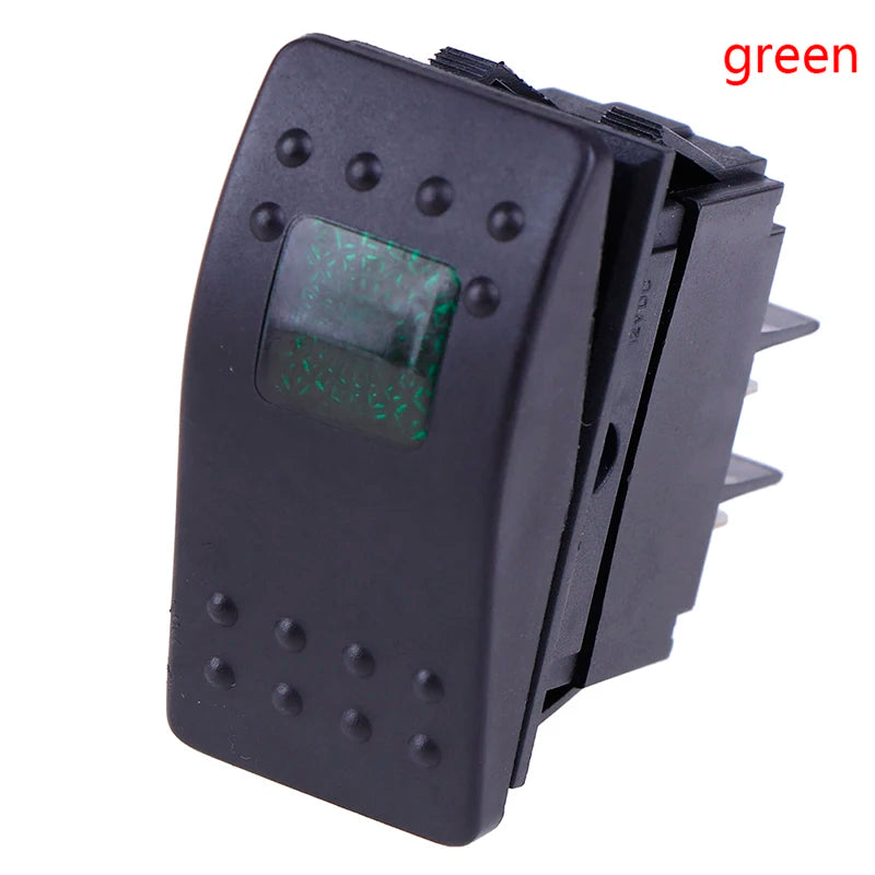 Waterproof Bar Rocker Toggle Switch Car Boat Marine Rocker Switch Button 12v/35A LED Light Lamp 4pin Switch - Free Shipping