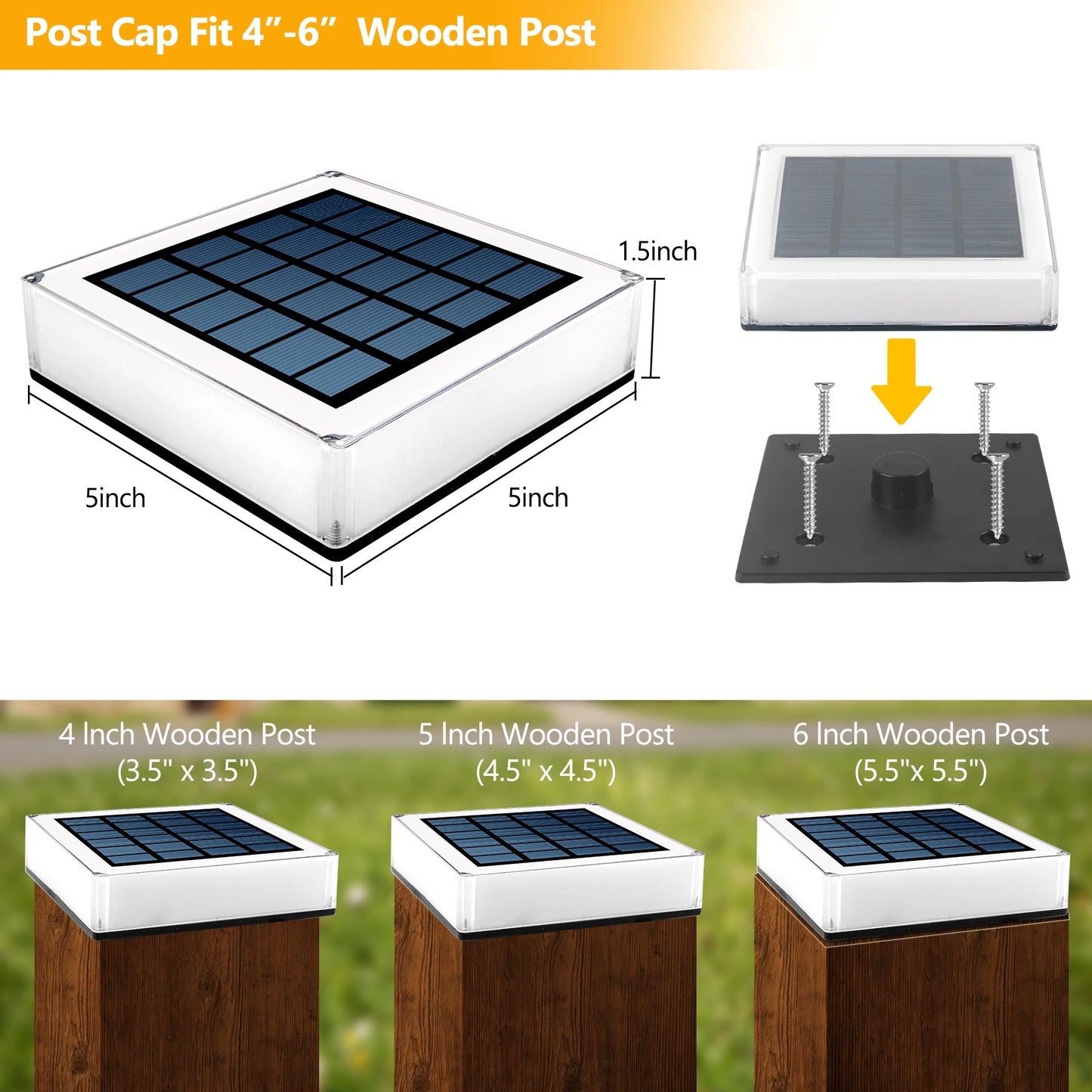 2PCS 3 Colors Solar Light Fence Light IP65 Outdoor Solar Lamp For Garden Decoration Gate Fence Wall Courtyard Cottage Solar Lamp - Free Shipping