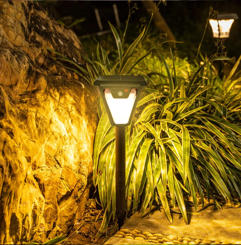 5000LM Outdoor Solar Lights Motion Sensor Solar Powered Lamp USB Rechargeable Wall Light Garden Decoration Landscape floodlight