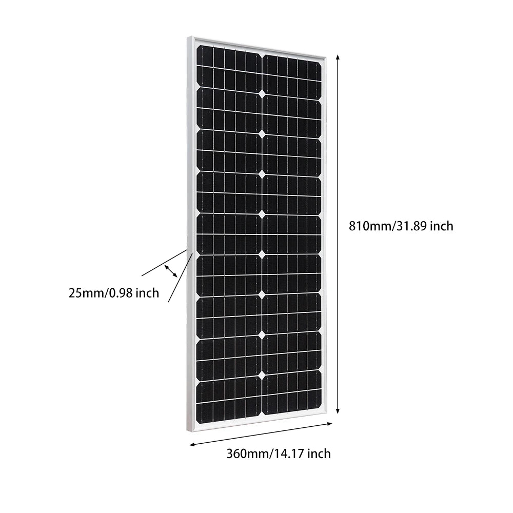 XINPUGUANG 10W 20W 50W Mono Solar Panel 18V High-Efficiency Monocrystalline PV Module Power Charger for RV Marine Rooftop Farm