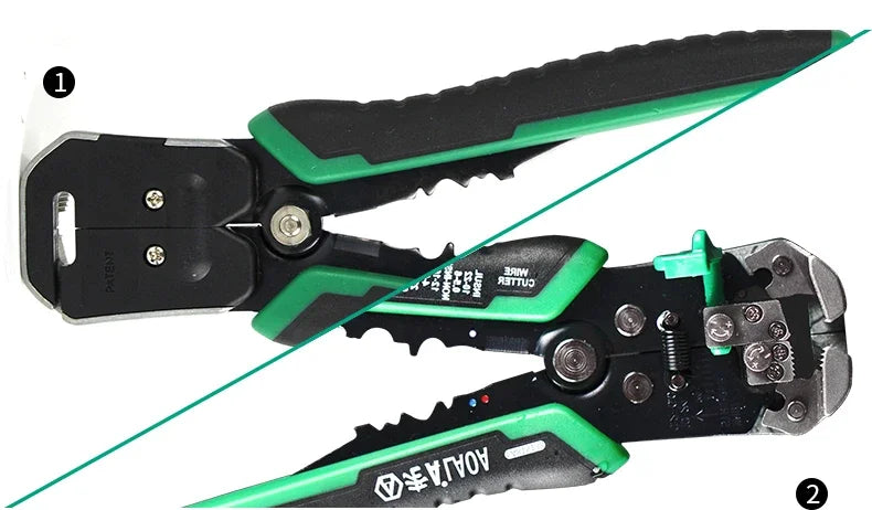 LAOA Automatic Wire Stripper with Built-in Springs New Type Electrician Cable Cutting Tool Crimping For Electrician Crimpping
