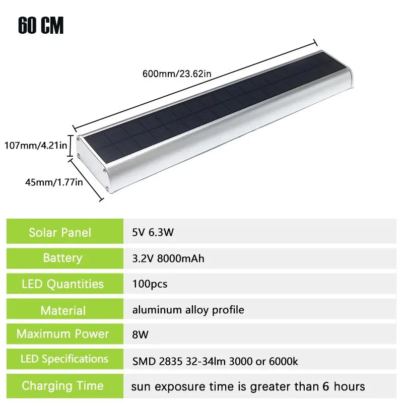 Solar Billboard Lights with Sensor Outdoor Automatic 4 Modes Lighting Solar LED Lamp Until Morning Outside for Street Wall Light