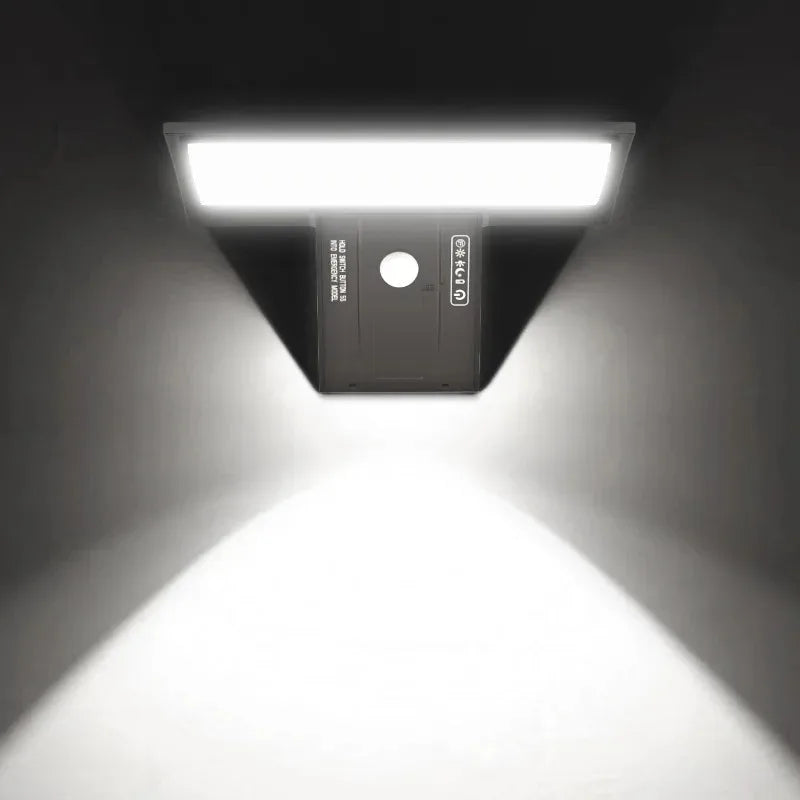 Solar Security Lights Solar Flood Lights Outdoor Waterproof with Motion Sensor 4 Modes 90 LEDs Wall Lights for Porch Yard Garden