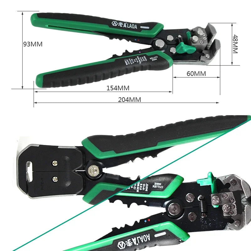 LAOA Automatic Wire Stripper with Built-in Springs New Type Electrician Cable Cutting Tool Crimping For Electrician Crimpping