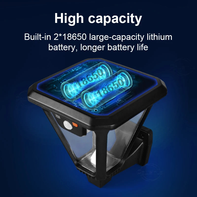 5000LM Outdoor Solar Lights Motion Sensor Solar Powered Lamp USB Rechargeable Wall Light Garden Decoration Landscape floodlight