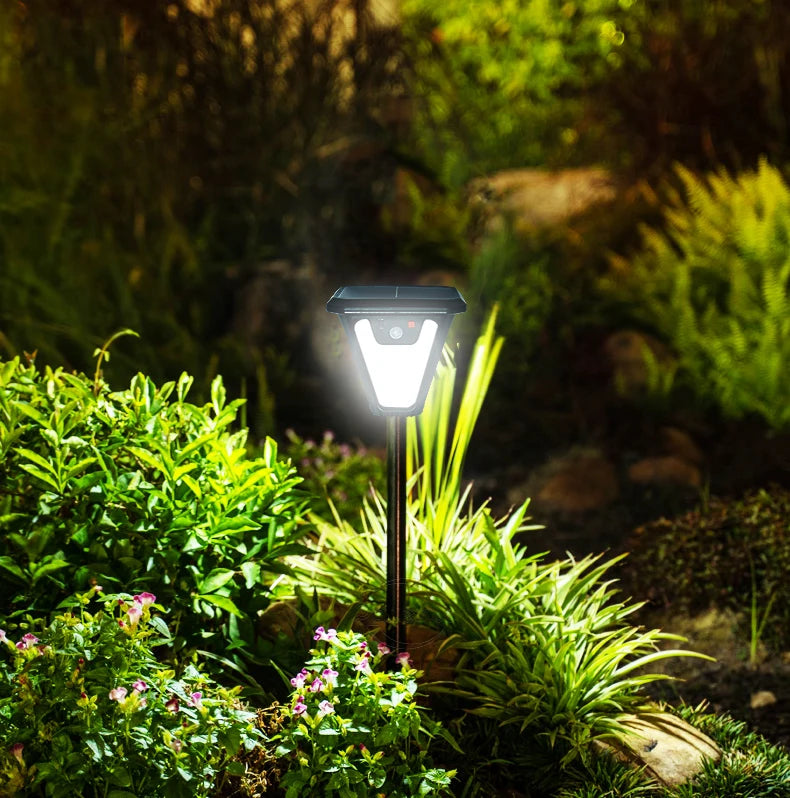 5000LM Outdoor Solar Lights Motion Sensor Solar Powered Lamp USB Rechargeable Wall Light Garden Decoration Landscape floodlight