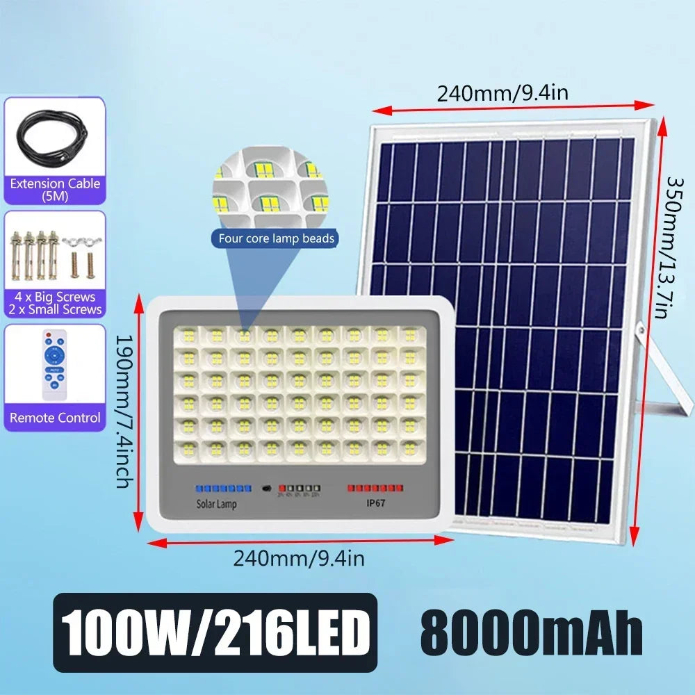 600LED Solar Street Light Super Bright Outdoor Waterproof Motion Sensor Garden Yard Decorative Lighting