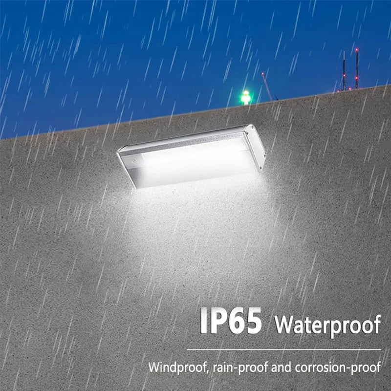 Solar Billboard Lights with Sensor Outdoor Automatic 4 Modes Lighting Solar LED Lamp Until Morning Outside for Street Wall Light