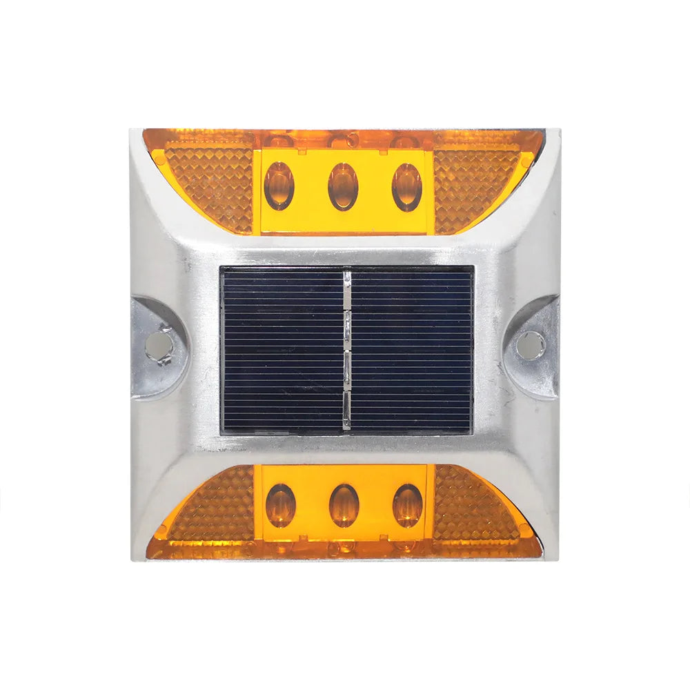 Outdoor Deck Lights 6 LED Solar Aluminum Road Stud for Road Safety Items