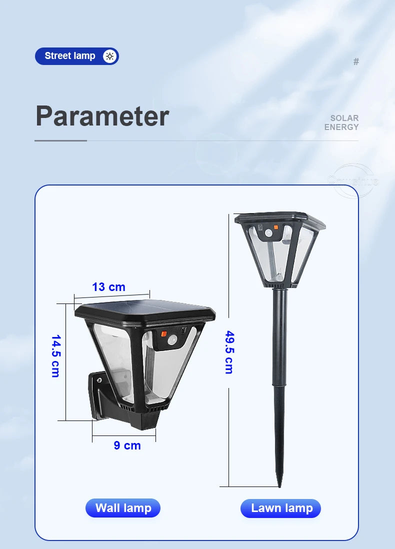 5000LM Outdoor Solar Lights Motion Sensor Solar Powered Lamp USB Rechargeable Wall Light Garden Decoration Landscape floodlight