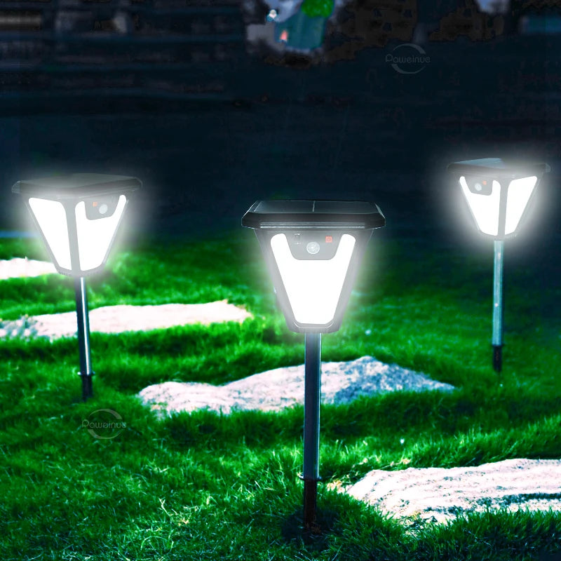 5000LM Outdoor Solar Lights Motion Sensor Solar Powered Lamp USB Rechargeable Wall Light Garden Decoration Landscape floodlight