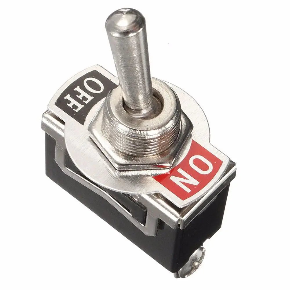 Heavy Duty On/Off Small Spst Toggle Switch Miniature + Waterproof Cover 12v Rocker Car Products Interior Parts Start Stop Button