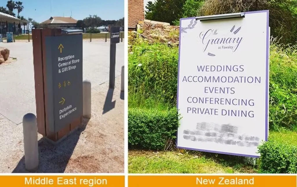 ACMESHINE 30/60/120CM Aluminum IP65 Solar Billboard Light Solar Real Estate Advertising Light Solar Wall Lamp Sign Light Outdoor