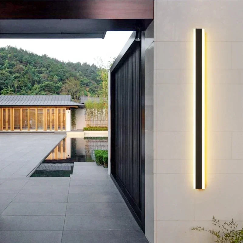 Solar Led Wall Light Outdoor 100cm Waterproof IP65 Long Wall Lamp for Garden Porch Light Washing Lamp for Courtyard