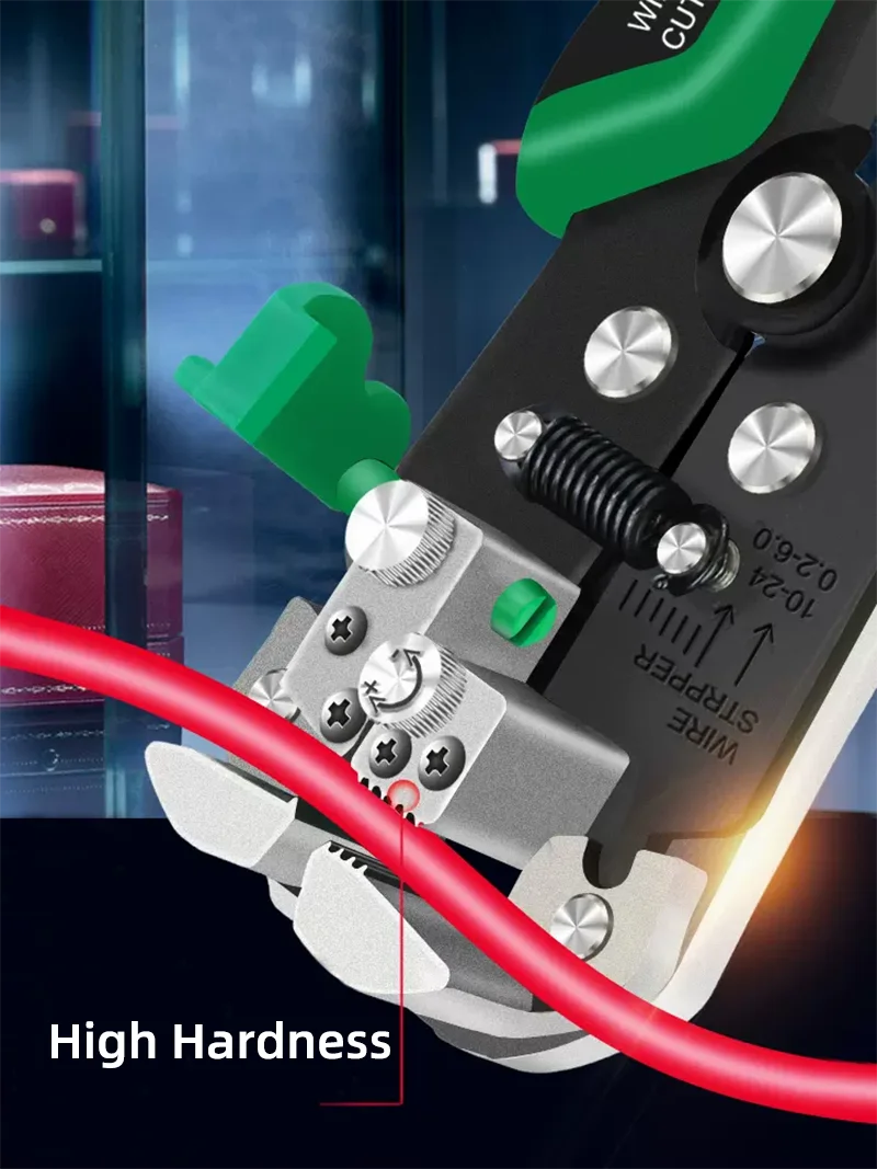 LAOA Automatic Wire Stripper with Built-in Springs New Type Electrician Cable Cutting Tool Crimping For Electrician Crimpping