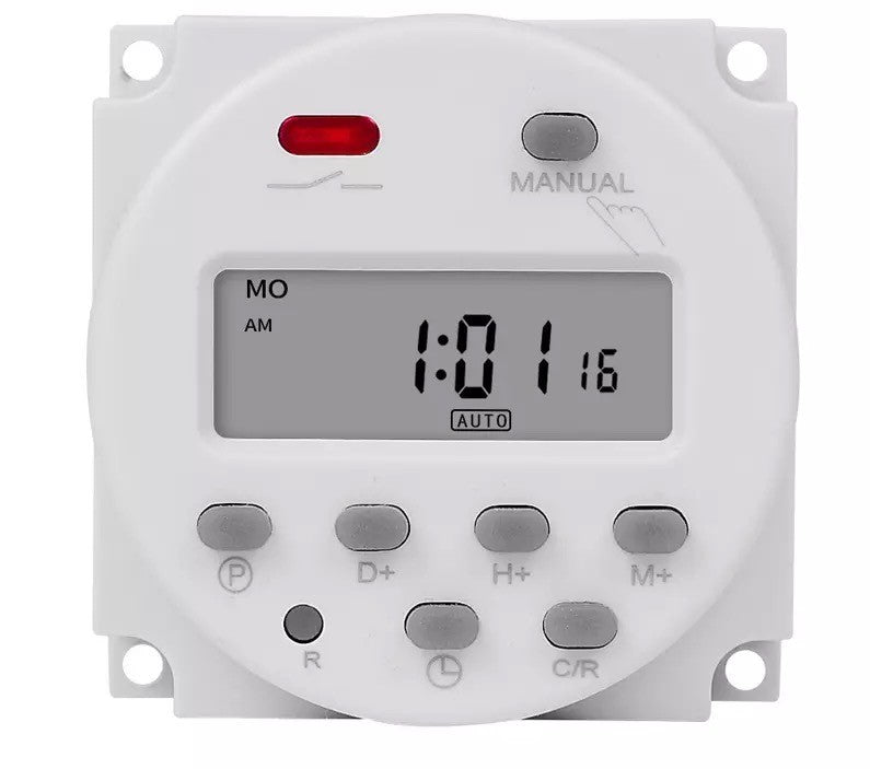 Digital 12V DC  16 On/Off Daily / Weekly Programmable Timer Switch. Automatically Turn On or Off up to 16 Times Daily, 15 weekly all 12V DC Appliances.