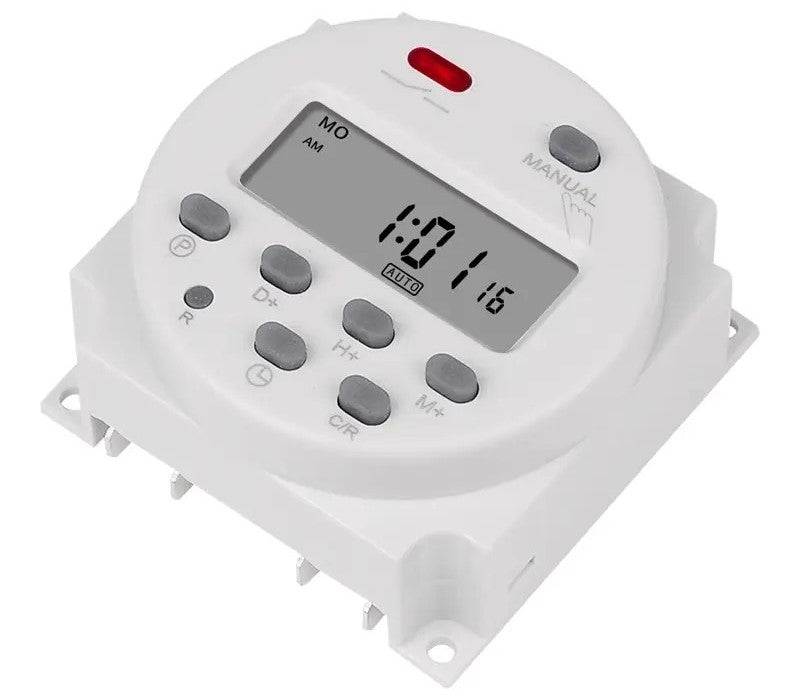 Digital 12V DC  16 On/Off Daily / Weekly Programmable Timer Switch. Automatically Turn On or Off up to 16 Times Daily, 15 weekly all 12V DC Appliances.