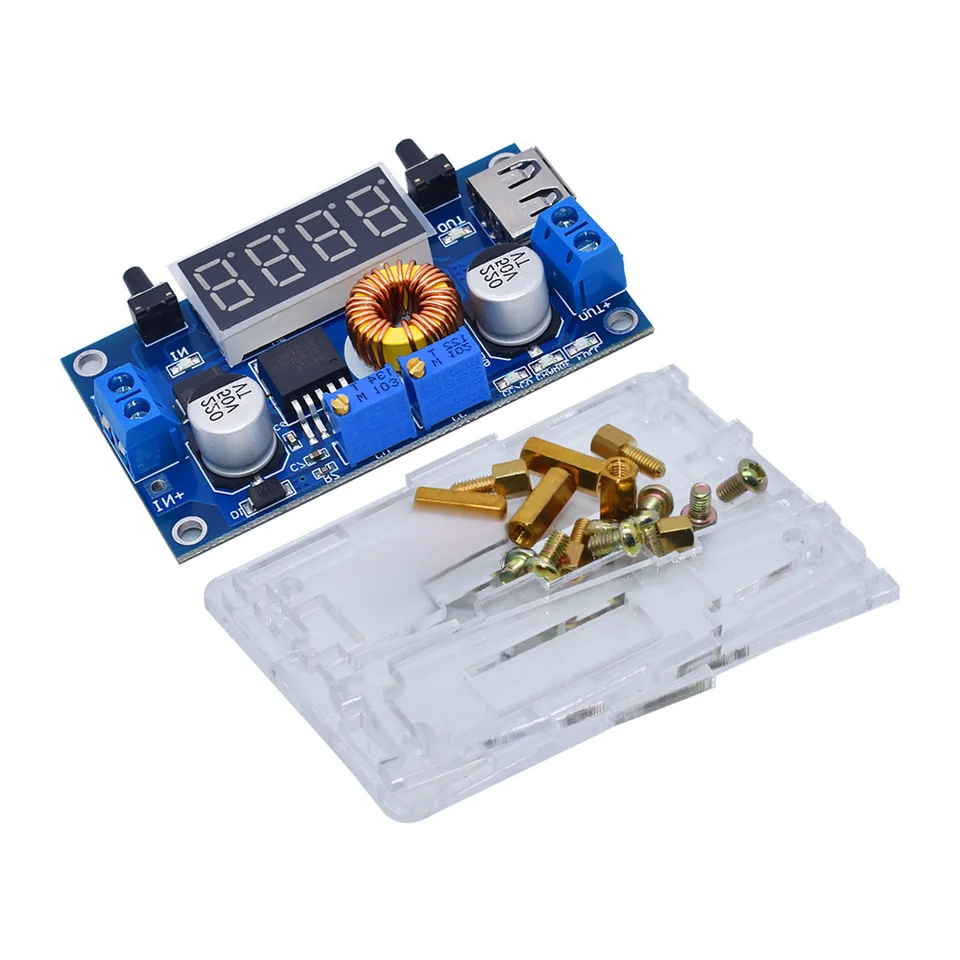 5A 75W 5-36V to 1.25-32V DC-DC Step Down Voltage Inverter Converter Regulator. Great for stepping DC power down to any level required. Either hard wire or plug in USB cord on output side.