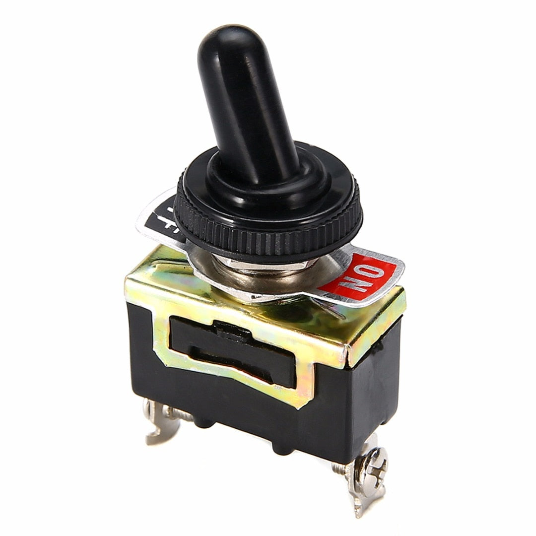 Miniature On Off Small Toggle Switch Heavy Duty with Waterproof Cover 12V 10A