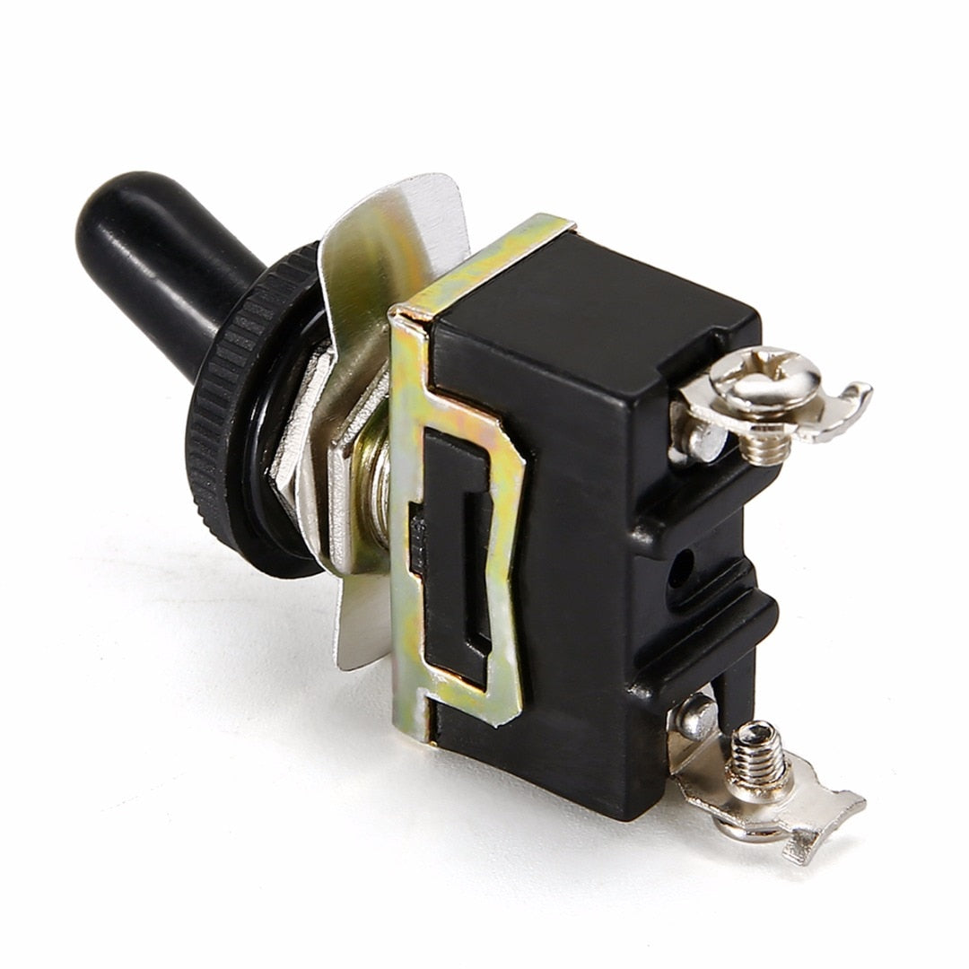 Miniature On Off Small Toggle Switch Heavy Duty with Waterproof Cover 12V 10A