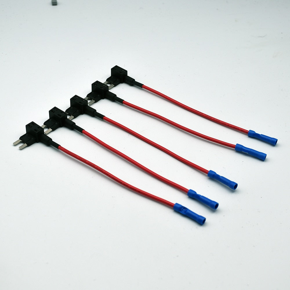 5pcs/10pcs12V MINI SMALL MEDIUM Size Car Fuse Holder Add-a-circuit TAP Adapter Micro Mini Standard ATM Blade Fuse