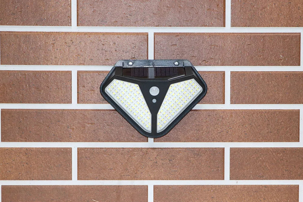 2side 102LED PIR Motion Sensor Solar Energy Street lamp 3 lighting modes Yard Path Home Garden Solar Power Induction Wall Light