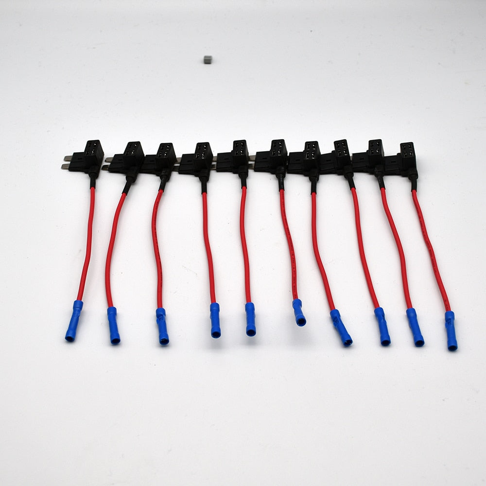 5pcs/10pcs12V MINI SMALL MEDIUM Size Car Fuse Holder Add-a-circuit TAP Adapter Micro Mini Standard ATM Blade Fuse