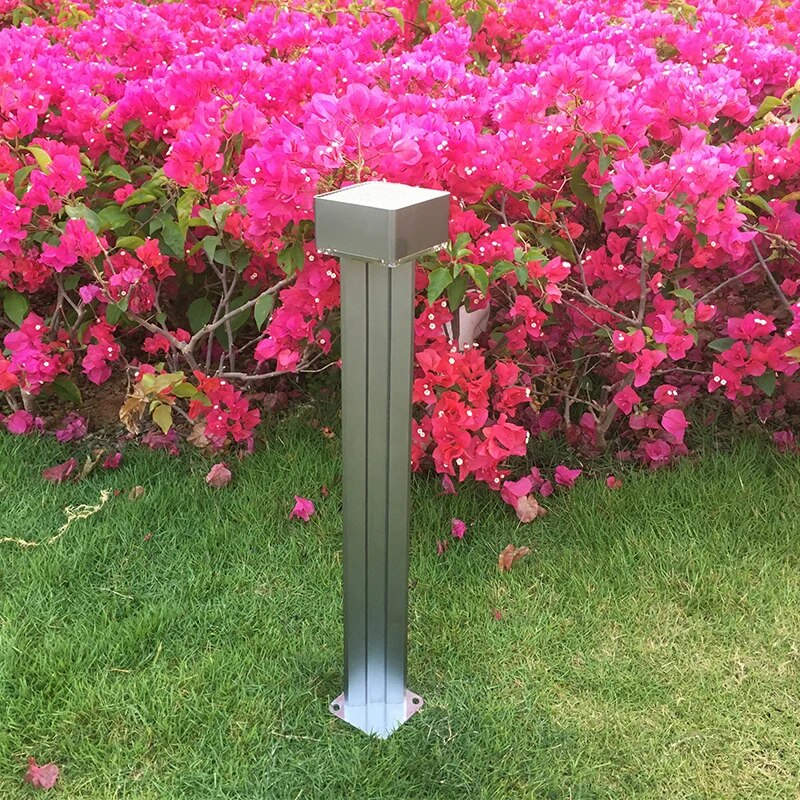 ACMESHINE 2Pcs Solar Garden Light New Aluminium Alloy Solar Post Lamp LED 3W Light Sensor Lamp Waterproof  IP65 Street Post Light