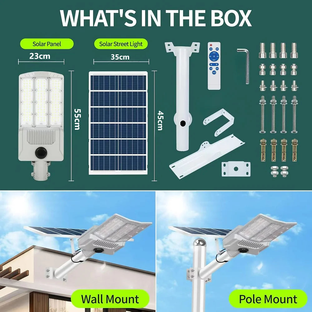 5000W Solar Light Outdoor Waterproof IP65 Solar Street Light With Motion Sensor Garden Wall Lamp Parking Solar Flood Light