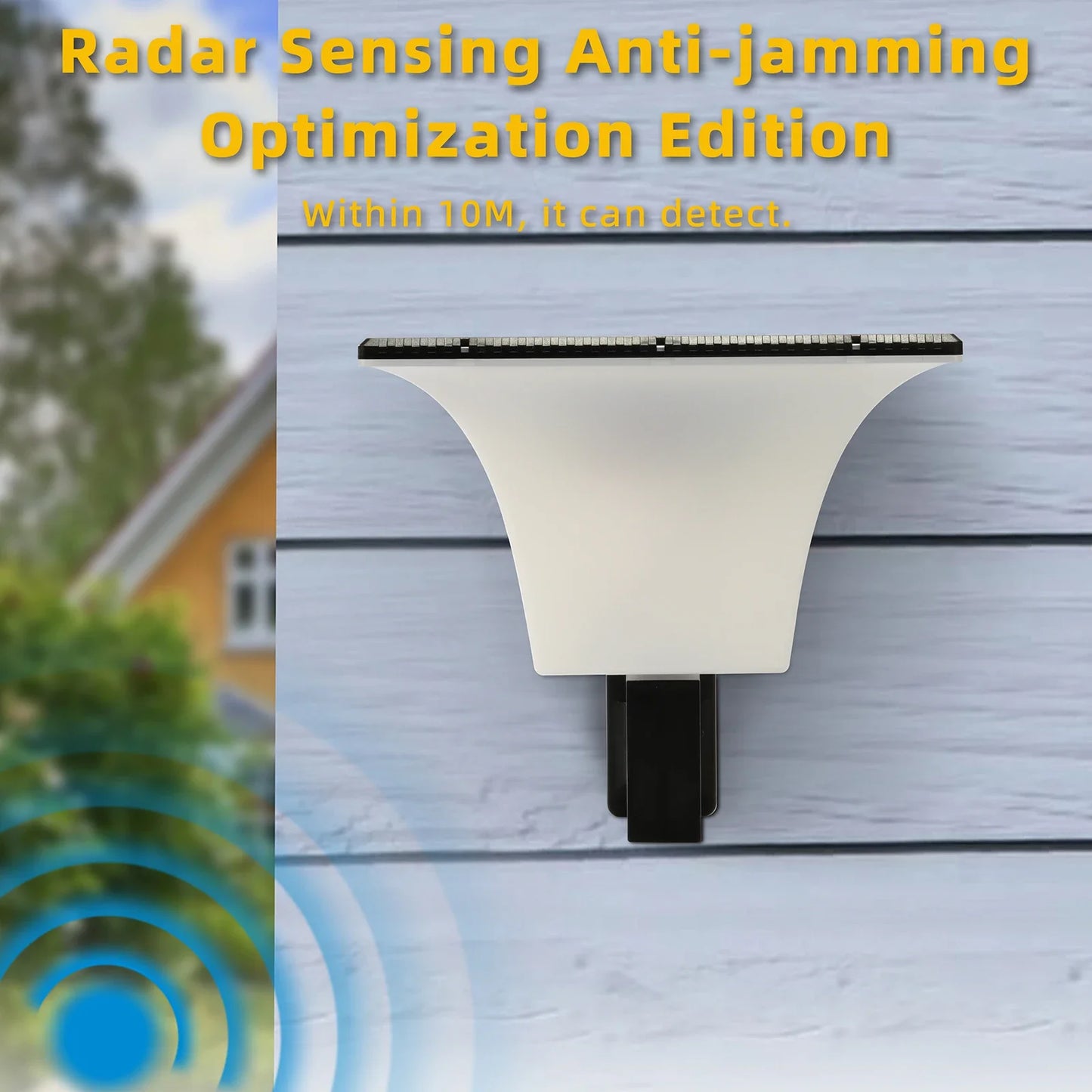 Outdoor Waterproof Solar LED Lights with Radar Sensor for Porch Fence Pillar Garage Entryway Lighting Solution