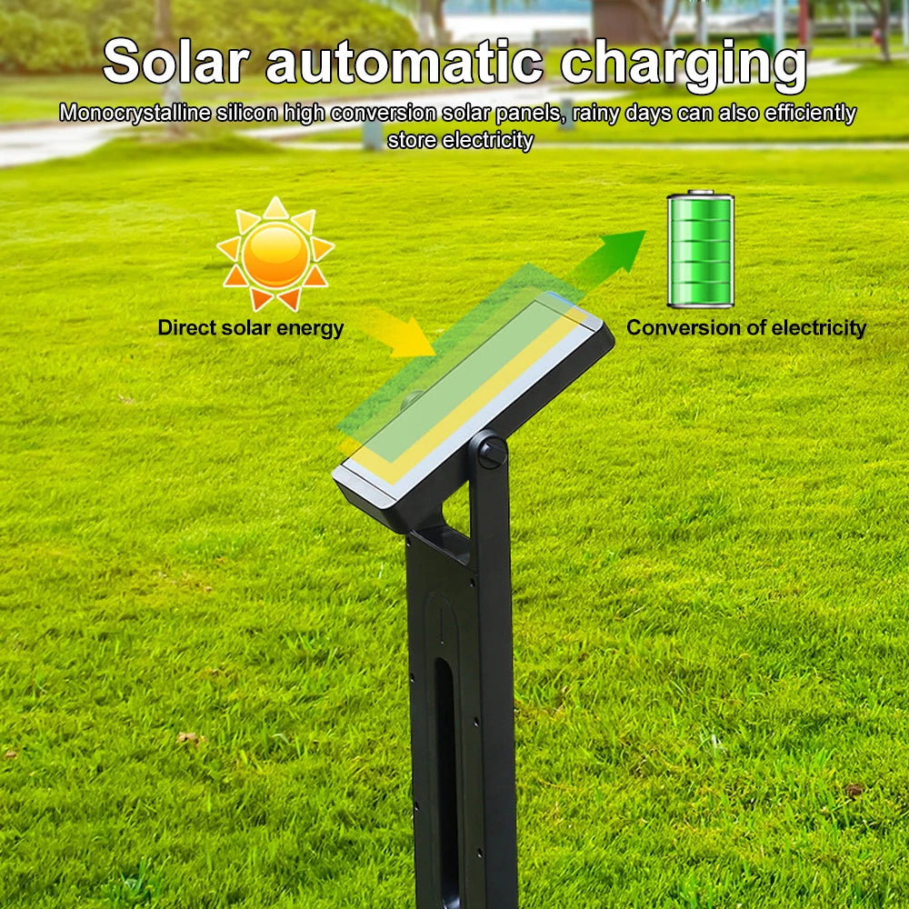 Solar Pathway Lights Outdoor Adjustable Head Solar Path Lights 4Modes 2200 MAh Waterproof  Solar Powered Landscape Light Garden