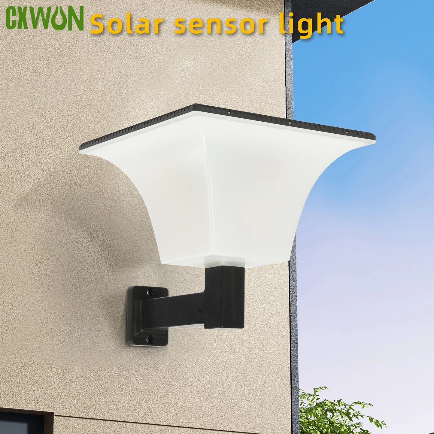 Outdoor Waterproof Solar LED Lights with Radar Sensor for Porch Fence Pillar Garage Entryway Lighting Solution