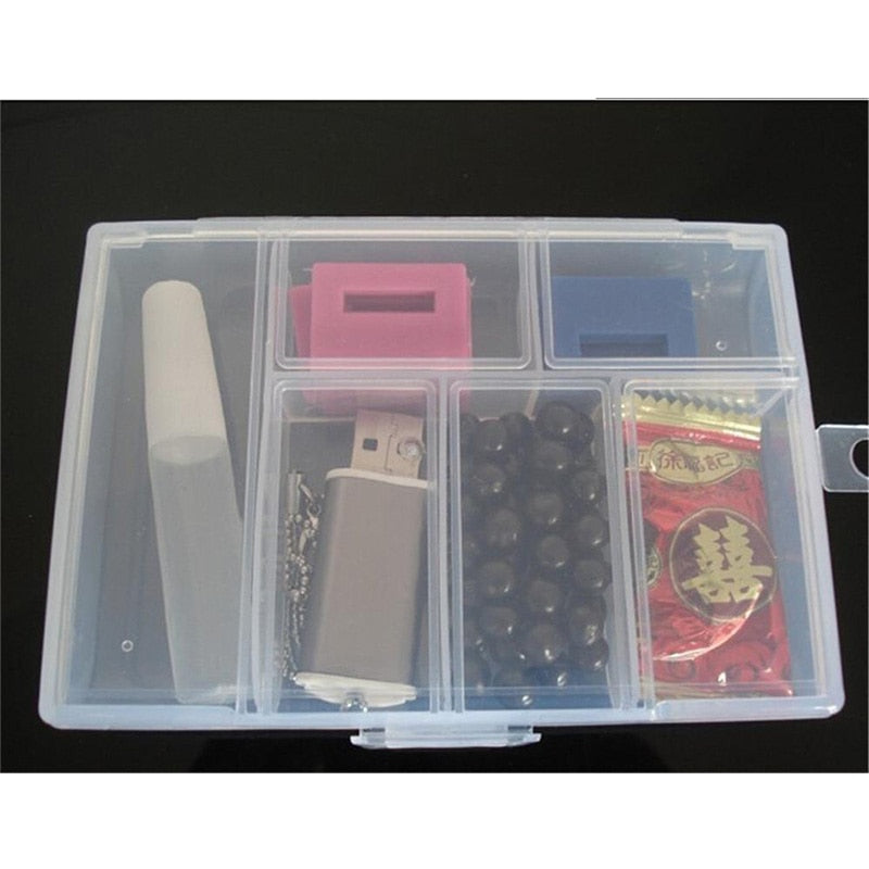 Plastic Jewelry Boxes Plastic Tool Box Adjustable Craft Organizer Storage Beads Bracelet Jewelry Boxes Packaging Wholesale