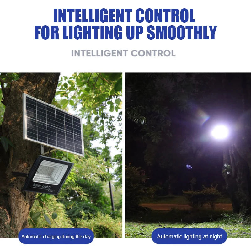 RGB Solar Flood Light 100W RGB Reflector Waterproof outdoor LED Spotlight Solar Projector Lamp Outdoor Garden Lighting