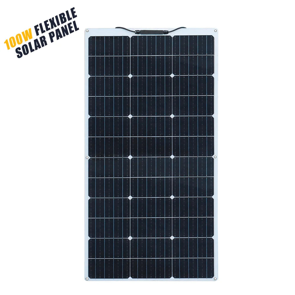 500W 400w 300W 200w 12v portable Solar Panel Flexible 18V 100W 1000W plate CELLS Monocrystalline silicon Panel Solar kit