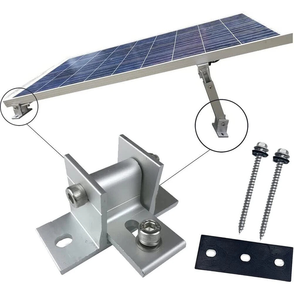 1/2/4Pcs Adjustable photovoltaic bracket 15-30 Degrees Front Rear Foot Color Steel Tile Bracket Rotatable Mounting Attachment