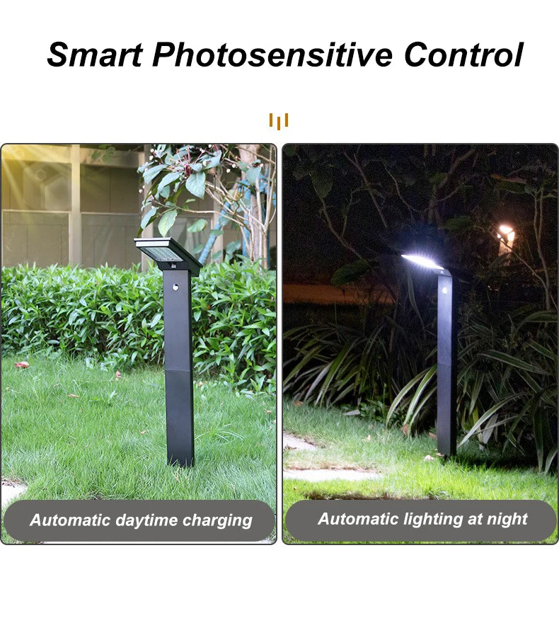 LED Solar Lawn Lights Motion Sensor Lamp Outdoor Garden Decoration Light Waterproof Simple Landscape Lamp for Courtyard Lighting