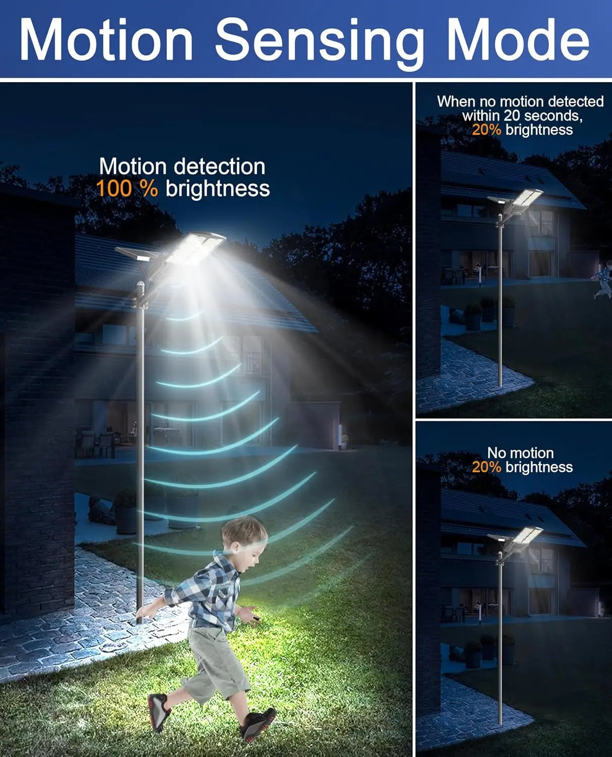 8000W Solar Street Lights 480000LM Commercial Parking Lot Light Dusk to Dawn 6500K Solar Security Flood Lights for Road Garden