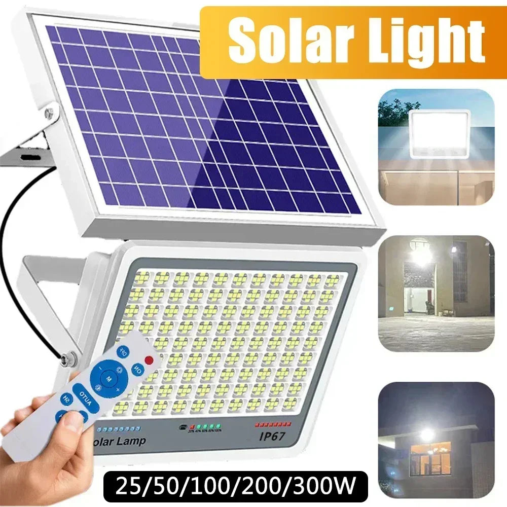 600LED Solar Street Light Super Bright Outdoor Waterproof Motion Sensor Garden Yard Decorative Lighting