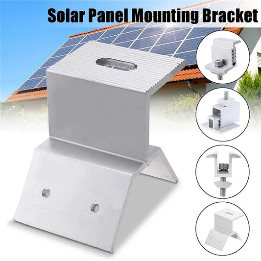 1/3/5pcs Metal Solar Panel Mounting Brackets Trapezoidal Fixture Solar Panel Clamps Support for RV Boat Solar System Accessories - Free Shipping