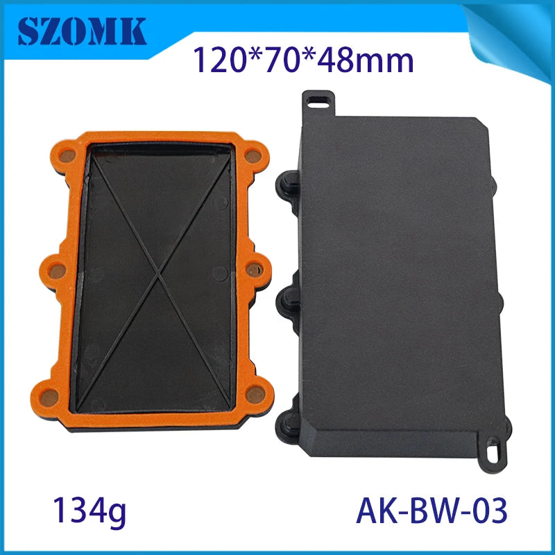 IP68 SZOMK Black Box Outdoor Waterproof Case Plastic Box Electronic Project Case Instrument Waterproof Junction Box Housing