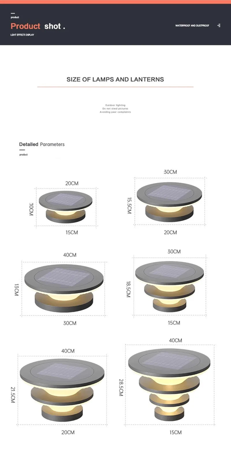 Solar Pillar Lights Solar Energy Super Bright Lighting LED Wall Lamp Outdoor Waterproof Modern Home Decor Villa Door Gate Garden