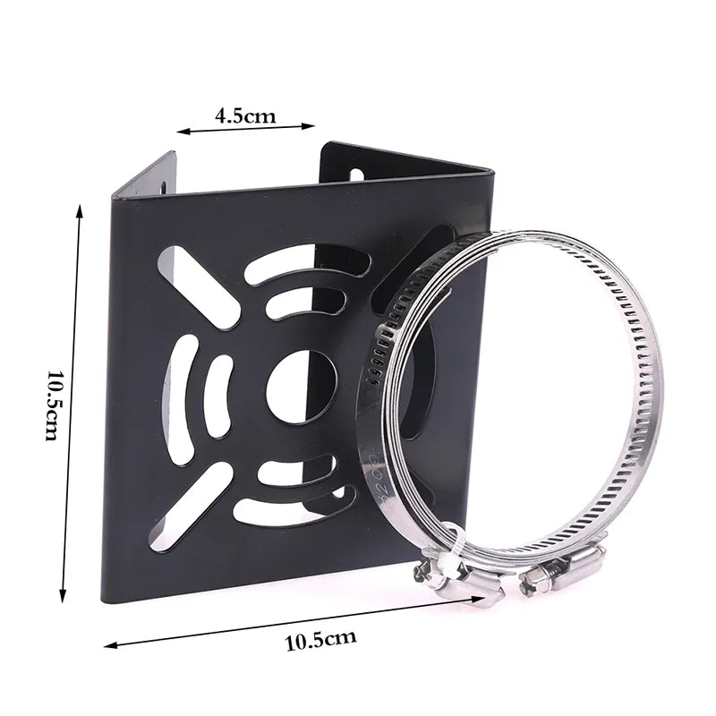 Small Solar Panel or CCTV Camera Universal Light Pole Backing Mount Bracket Back Stand Iron Hoop Plate - Free Shipping