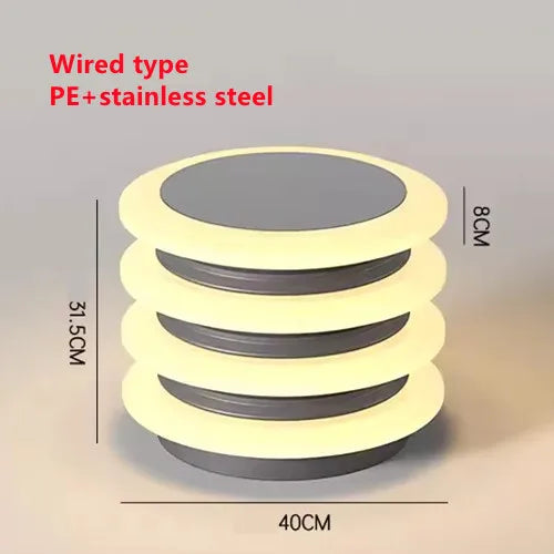 Waterproof Solar Wall Lawn Lamp Solar Column Head Light Outdoor Courtyard Door Pillar Lamp Outdoor Post Light Villa DoorLighting